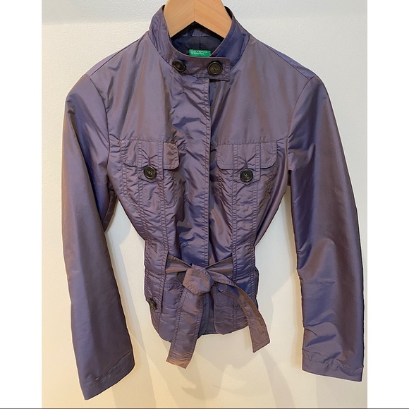 Benetton Purple Iridescent Nylon Jacket - Picture 4 of 9